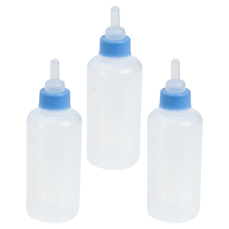 3 Pcs Cat Feeding Bottles Pet Nursing Supplies with Measurement for Kittens Puppies - Image 2