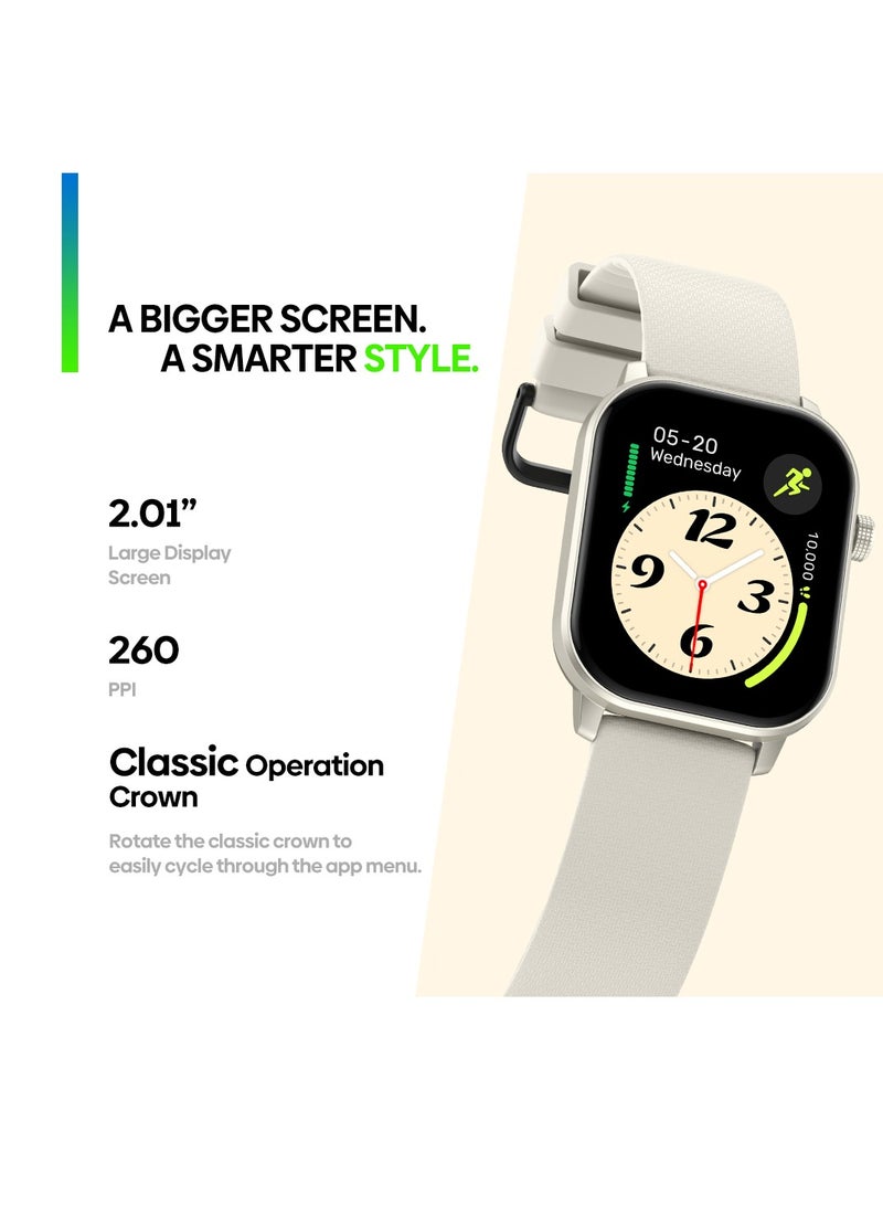 Zeblaze 2.01" Smart Watch for Men & Women – Make Calls, Heart Rate/SpO2/Stress Monitor – IP68 Waterproof – Interchangeable Straps&GPS – 7-Day Battery  - Image 4
