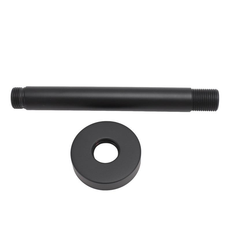 Black Matte Shower Arm 5.9In Stainless Steel Recessed Wall Mount - Space Saving Design Shower Head Extension Arm for Modern Bathroom - Image 4