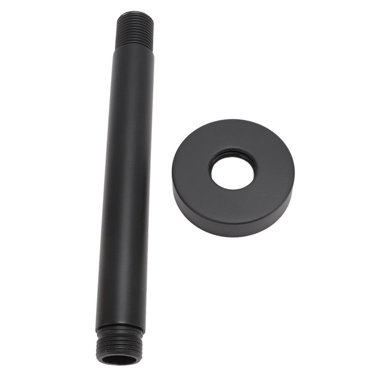 Black Matte Shower Arm 5.9In Stainless Steel Recessed Wall Mount - Space Saving Design Shower Head Extension Arm for Modern Bathroom - Image 2