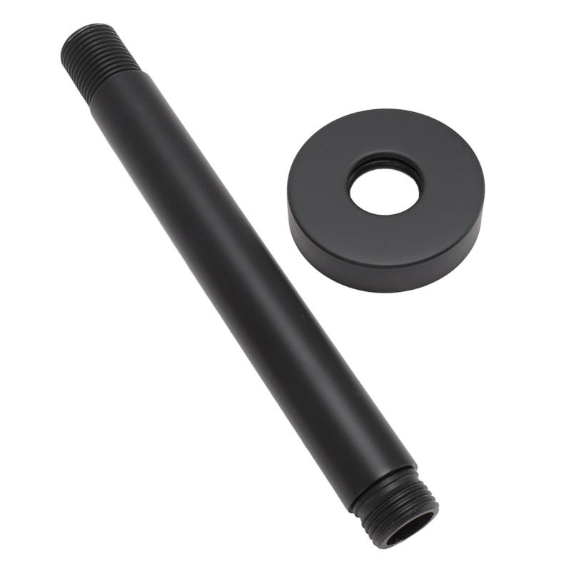 Black Matte Shower Arm 5.9In Stainless Steel Recessed Wall Mount - Space Saving Design Shower Head Extension Arm for Modern Bathroom - Image 5