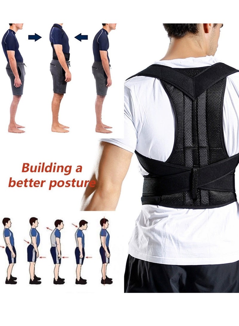 DURKU Back Brace Posture Corrector for Women and Men, Open Shoulder Correction Strap Corrector, Back Support Relieves Neck Back Spine Pain (L)  - Image 3