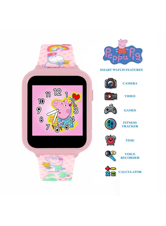 Disney Peppa P Girls Smart Watch Pink Silicone Strap, PPG4086 - 41 Millimeter - Image 2
