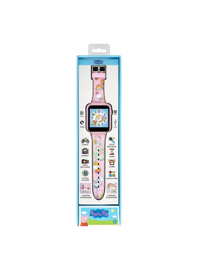 Disney Peppa P Girls Smart Watch Pink Silicone Strap, PPG4086 - 41 Millimeter - Image 4