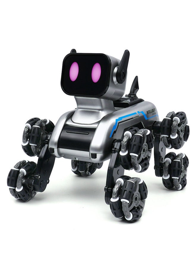 Stunt Remote Control Car Eight-wheel Mechanical Dog Gesture Sensing Climbing Car Children's Four-wheel Drive Off-road Vehicle Toy-Color:Eight-wheel Transformed Mechanical Dog [single Remote Control] - Image 5