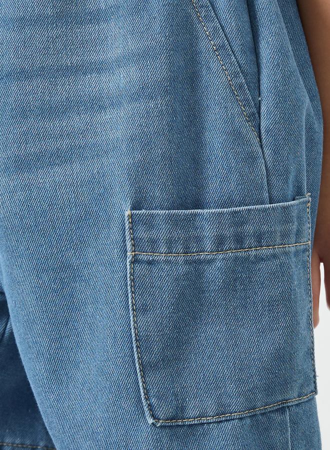 Styli Boys Cargo Pocket Denim Shorts - Image 4