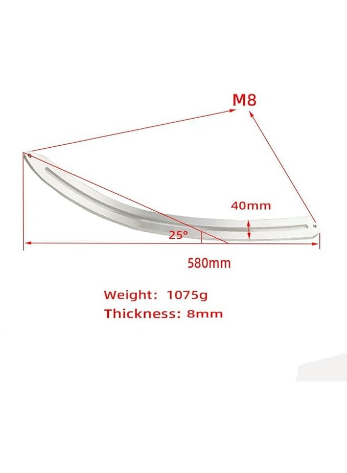 Practical car dent repair fender, damage repair puller, lifter large bending rod, crowbar tool hook rod set - Image 5