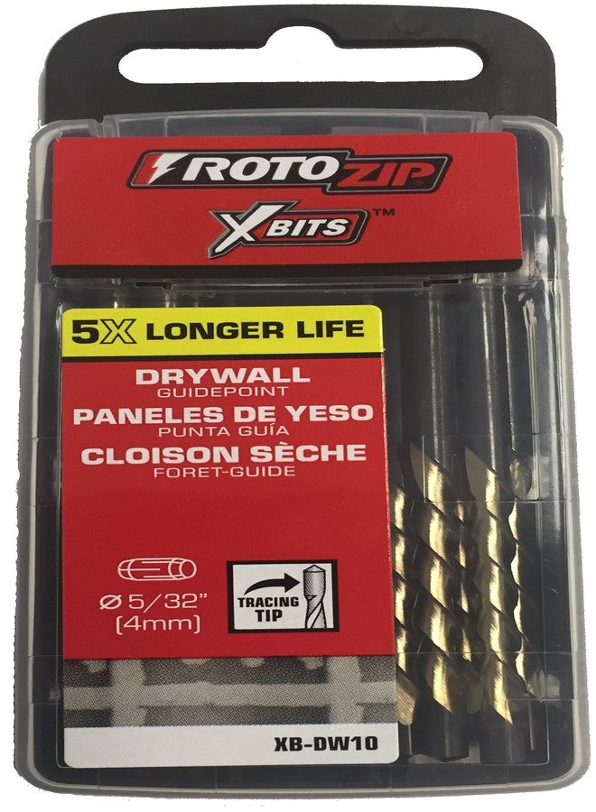 Rotozip Roto-Zip X-Bits for Drywall Routers and Roto Tools - 5/32" Guide-Point Cutout Bits (10-Pack) - Image 2