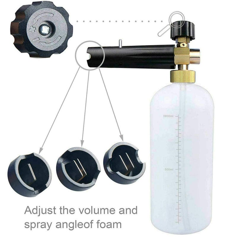 DGK HighPressure Quick Release Snow Foam Blaster Spray Gun Adjustable Kit for Car Washing - Image 5