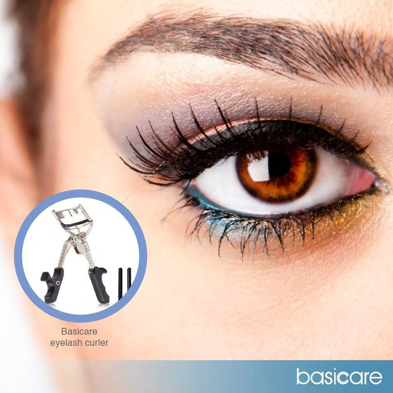 Basicare Precision Duo Pack of 2 Professional Eyelash Curlers for Gorgeous Lashes Chrome Plated Eyelash Curler with NonSlip Plastic Grip Lash Curler Includes 4 Additional Rubber PadPack of 2 - Image 4