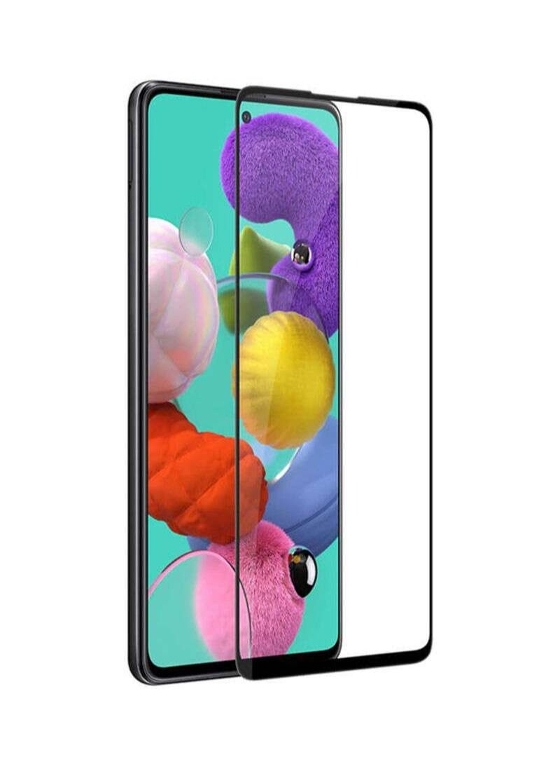 BORTONY Tempered Glass Screen Protector For Samsung A51 Black/Clear - Image 2