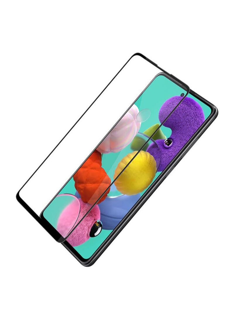 BORTONY Tempered Glass Screen Protector For Samsung A51 Black/Clear - Image 3