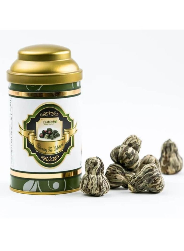 تيلاند تزهر الطبيعية ثلاثية أوراق الشاي زهرة الأقحوان فضفاضة أوراق الشاي المدرفلة يدويا المزهرة - Image 2