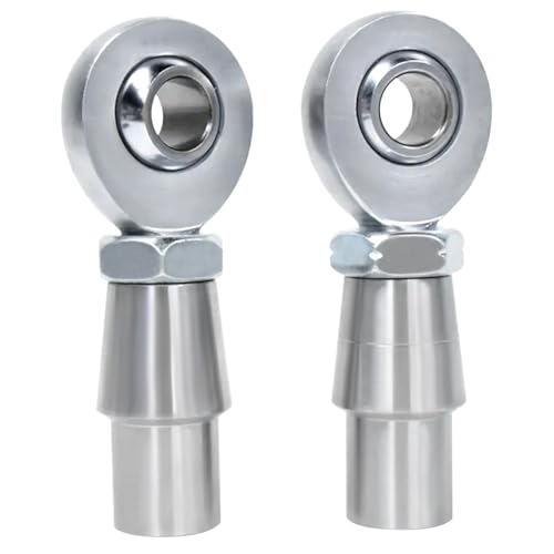 YSIL 38 Heim Joint Rod End Panhard Rod End Kit for Steering Suspension Traction Bars Links Joints RightLeft Hand Thread Steering Rod with Tube Adapters Jam Nuts Bung 1 Pair - Image 1