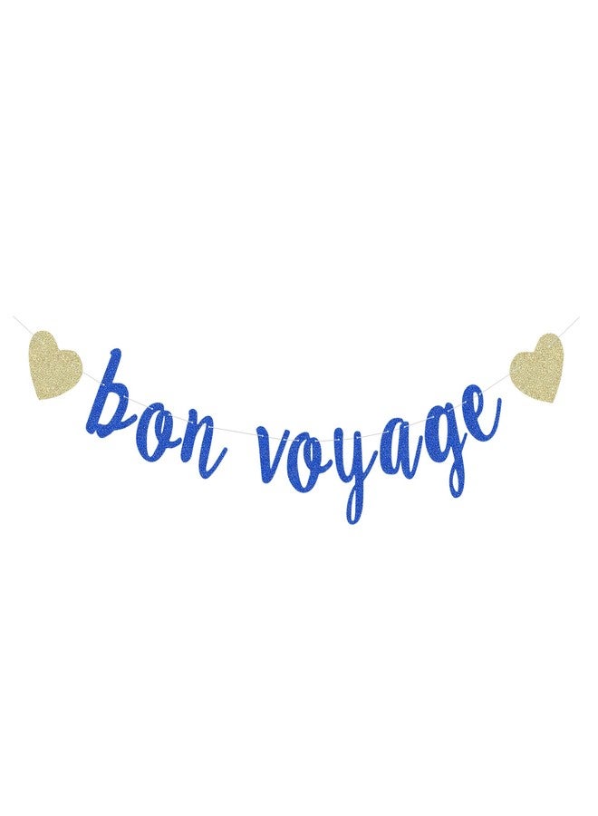 Giuffi Bon Voyage Banner for Travel Moving Graduation Retirement Theme Party Supplies Decorations We Will Miss You New Job Change Party Decorations - Image 1