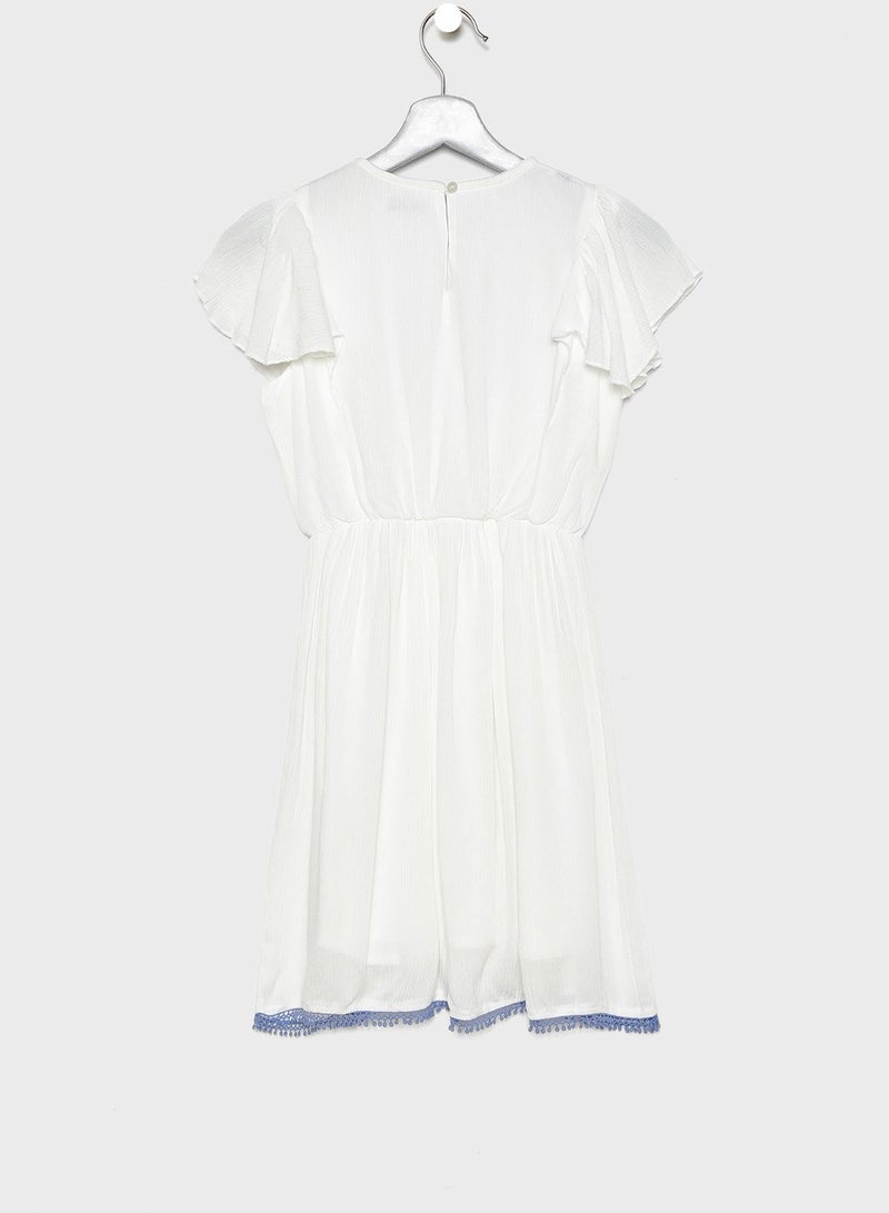 ريزرفد فستان بخصر مطاطي - Image 2