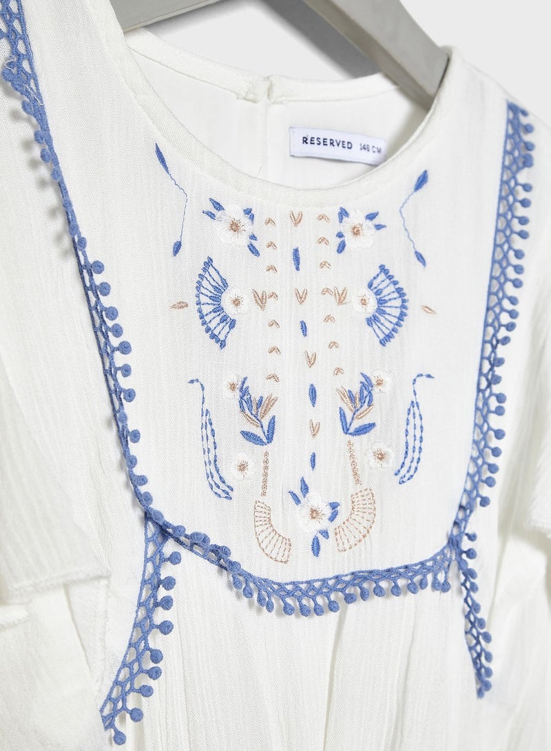 ريزرفد فستان بخصر مطاطي - Image 3