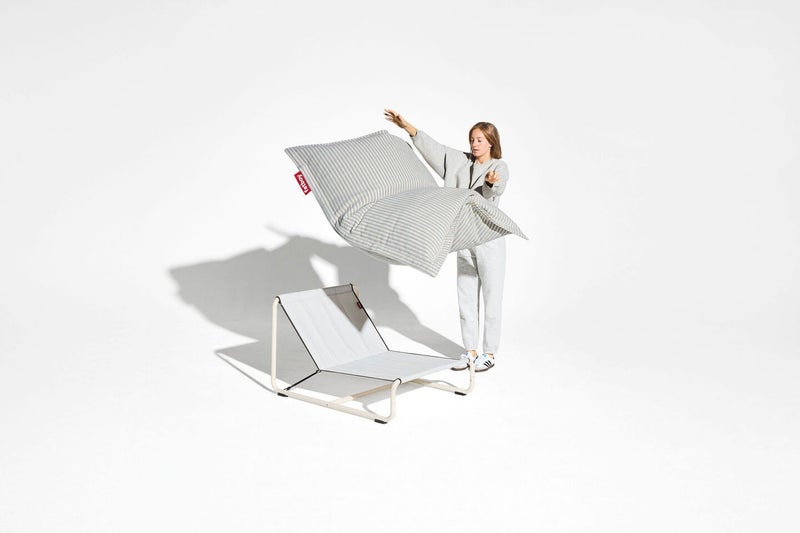 Fatboy كرسي Beanbase من Fatboy | إطار تصميم ذكي | إطار فولاذي مطلي بالمسحوق | مصمم للاستخدام الداخلي | مستقر وسهل الحركة | 103.5 × 83.5 × 64 سم - كريمة مخفوقة - Image 3