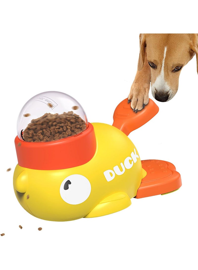 ACYYH 2 in 1 Dog Interactive Slow Feeder  Puzzle Toy, Upgrade Duck Shaped Treat Dispenser for Small   Medium Dogs, Interactive Food Feeder Bounce Duck Shape for Healthy Eating  IQ Traini - Image 1