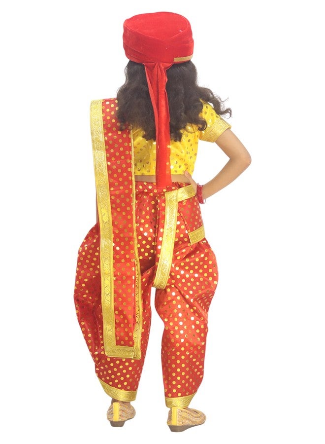 TWINKLE TOTS Rani Lakxmi Bai Dress for Girls Kids Costume With Complete Accessories Jhansi Ki Rani Costume - Image 2