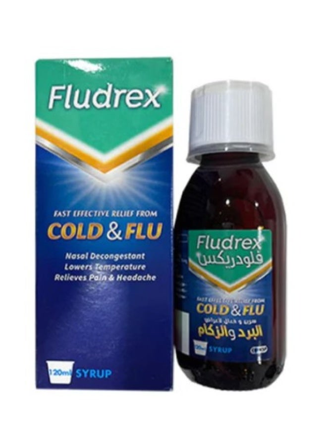 FLUDREX شراب البرد والإنفلونزا 120 مل - Image 2