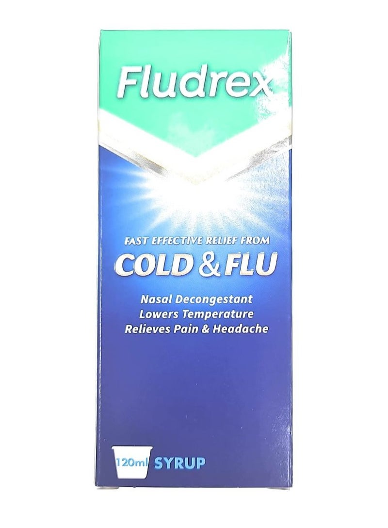 FLUDREX شراب البرد والإنفلونزا 120 مل - Image 1