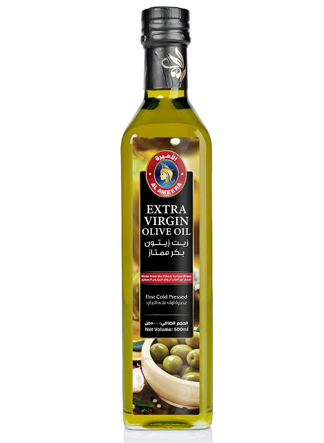 Al Ameera Syrian Extra Virgin Olive Oil 500ml Glass Bottle | Cold Extracted | Rich Aroma & Authentic Taste - Image 1