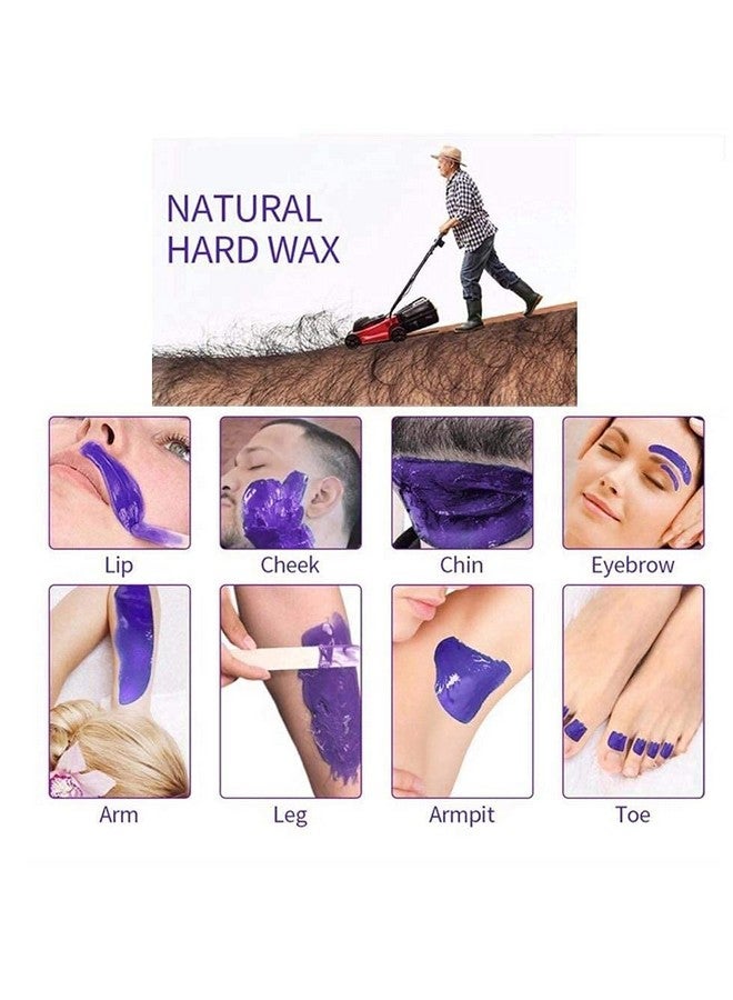 CUVLY Brazilian Beans Wax for Women, Face Wax | 100g Stripless Wax for Upper Lip, Chin, Underarms, Bikini, Legs, and Brazilian | For Sensitive Skin | No-Strip Wax, Katori Waxing Kit, Full Body Hair Removal Kit - Image 4