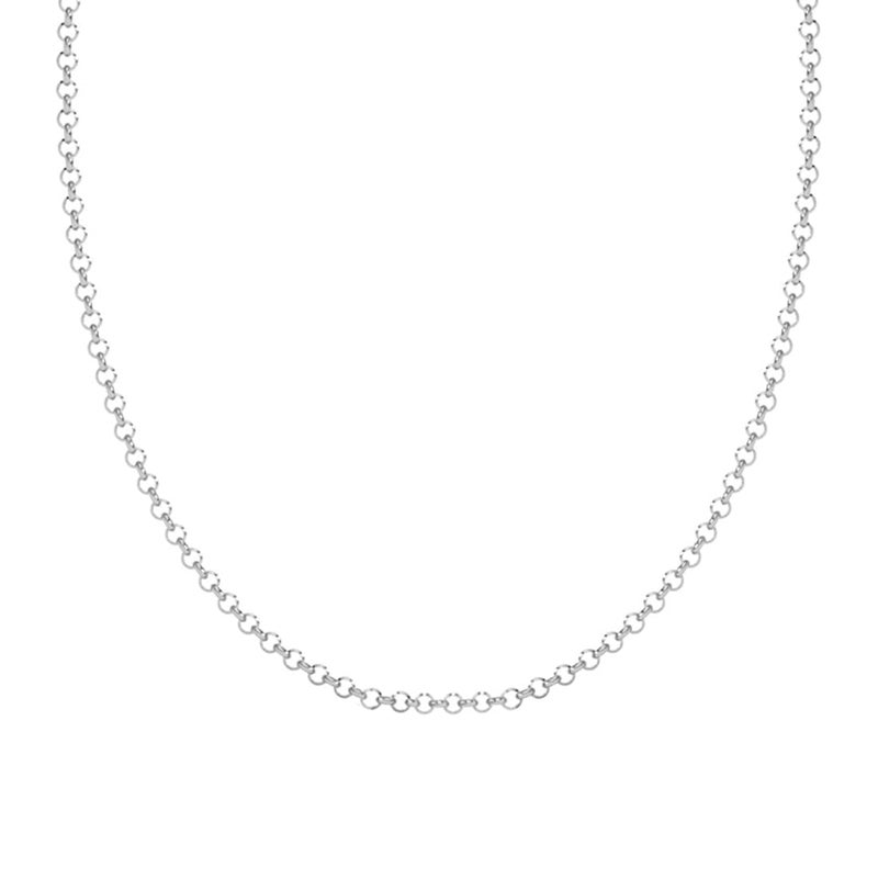 CLARA Pure 925 Sterling Silver Cable Men Chain Necklace in 24 inches | Gift for Men and Boys| With Certificate of Authenticity and 925 Stamp - Image 1
