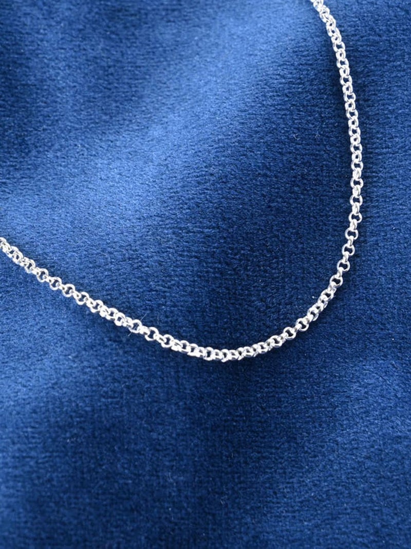 CLARA Pure 925 Sterling Silver Cable Men Chain Necklace in 24 inches | Gift for Men and Boys| With Certificate of Authenticity and 925 Stamp - Image 3