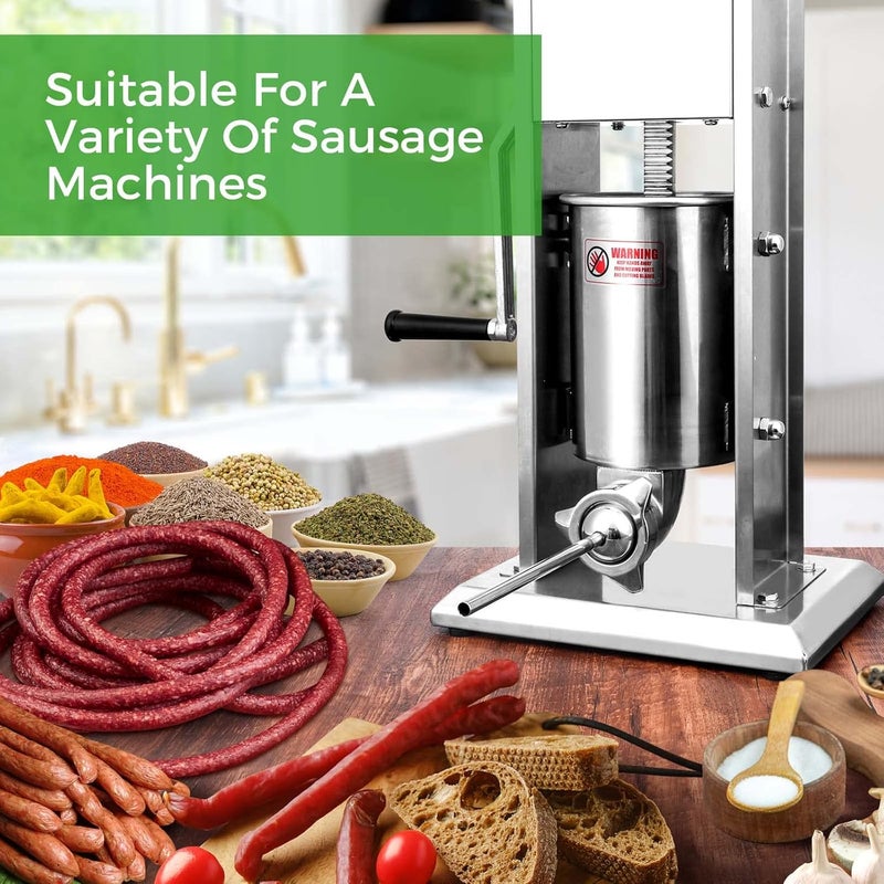 Wutfly 10mm Stainless Steel Sausage Stuffing Tubes and Sausage Stuffer Funnels for #5 Sausage Stuffers - Image 5