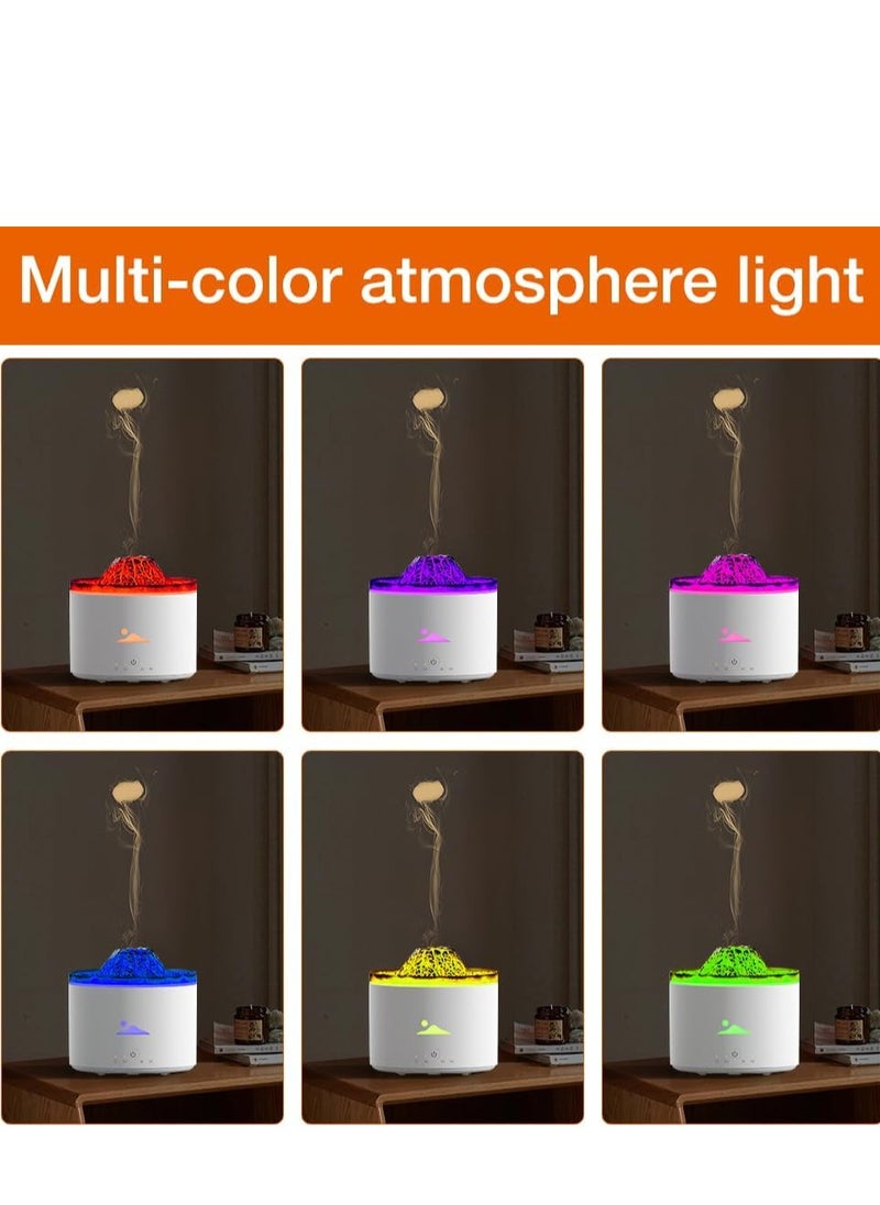 Volcano Diffuser – 230ml Essential Oil Humidifier with Flame & Mist Mode, 6 Colors, 3 Timer Settings, Auto Shut-Off for Home & Bedroom - pzsku/Z7D3891D0E6000838284EZ/45/_/1731321257/32f783ed-082e-4966-acfa-7840c60b8362