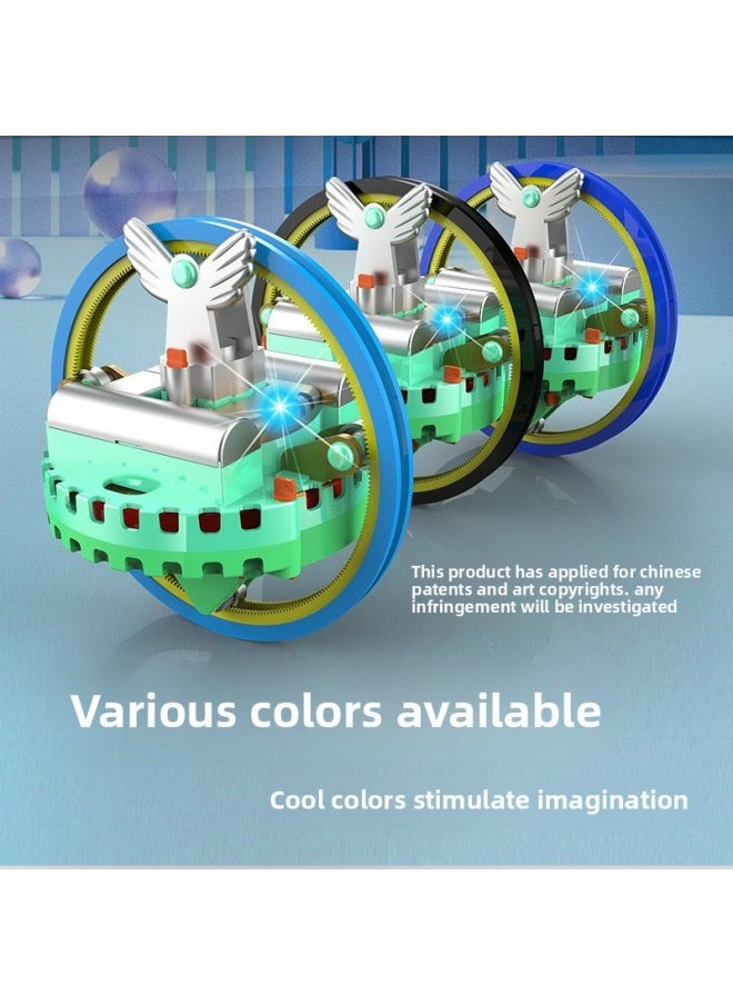 null - Electric Tumbler Robot Dog Planet Meter Unicycle Wire Walking Machine Gyro Toy Balance Car Dual-purpose Luminous-Color:Planet Instrument (color Random)-English Packaging - Image 1