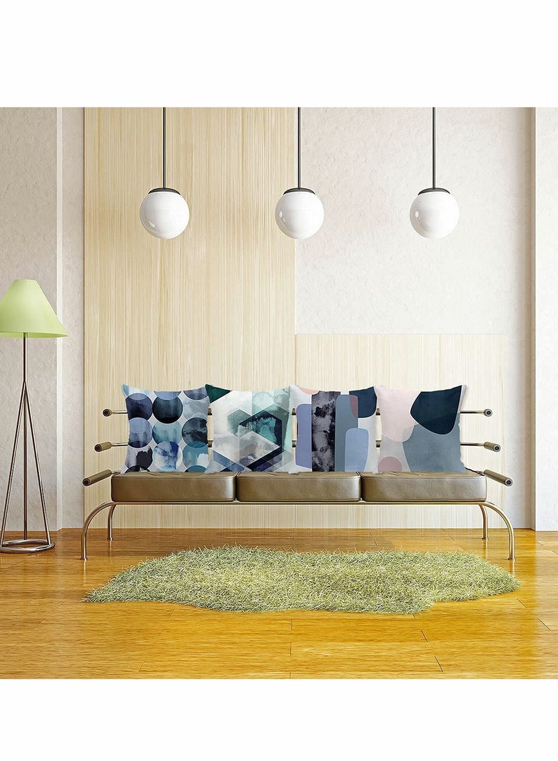 KASTWAVE مجموعة وسائد وزوايا ديكور، 4 قطع 18 × 18 إنش - Image 2