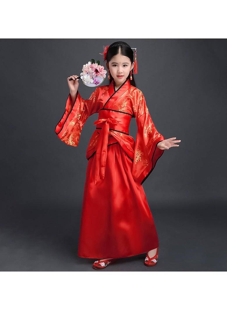 general Traditional Girl's Ancient Hanfu Costume - Elegant Princess Performance Dress for Stage, Cosplay & Cultural Events - Image 1