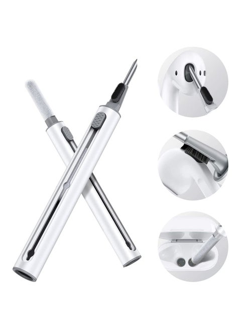 3 in 1 Multipurpose Cleaning Pen For Airpods with 0.5mm Ultra-fine Metal Nib, Cleaning Kit Tool for Wireless Bluetooth Earphone,Mobile Phone