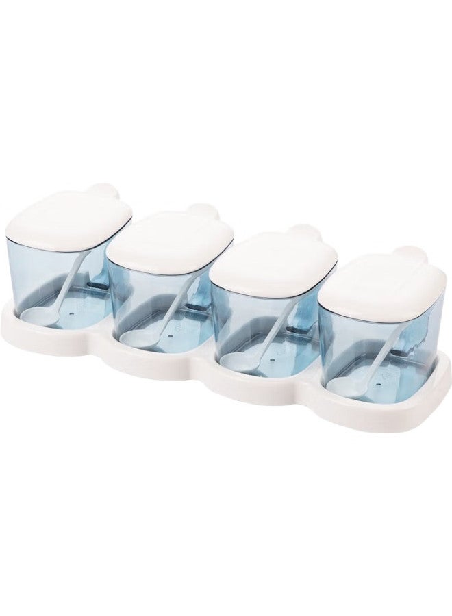 CHAHUA Seasoning Container Set, Plastic Spice Jars, Kitchen Storage Box Organizer Rack - Image 2