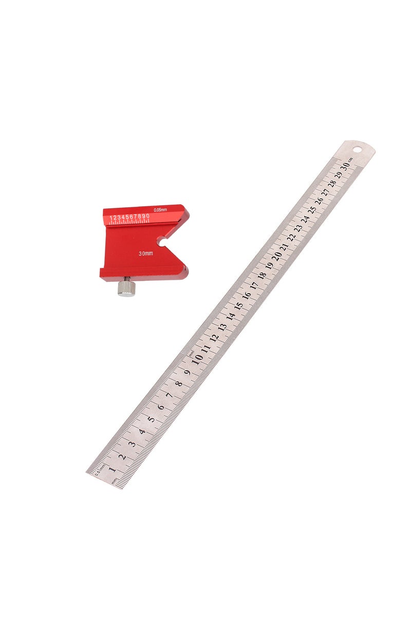 إيروريكس قطعة واحدة من مجموعة B، مسطرة زاوية فولاذية 45/90، كتلة تحديد المواقع، أداة تحديد الزاوية، مقياس خط التحديد، مسطرة فولاذية