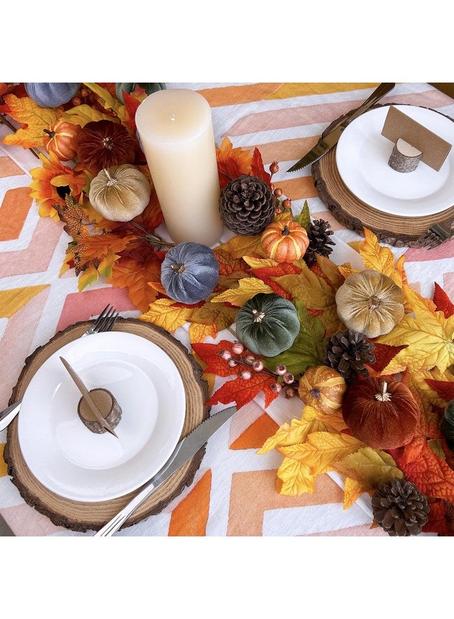 Winlyn وينلين 12 قطعة من اليقطين المزيف الصغير المتنوع من المخمل المزخرف باللون الصدئ والزيتوني والذهبي والرمادي 3" لتزيين حفلات الزفاف في الخريف وعيد الشكر والهالوين وزينة الطاولة في ديكور المزرعة - Image 4