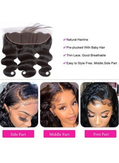 13 X 4 Lace Frontal Closure Body Wave Frontal 13 X 4 Hd Transparent Lace Frontals With Bangs Baby Hair 100% Remy Human Hair 150% Density Natural Color (Natural Color 10 Inch) - pzsku/Z7D3902C53E484E992289Z/45/_/1721025030/d771f980-504d-463d-a072-870995cdffa6