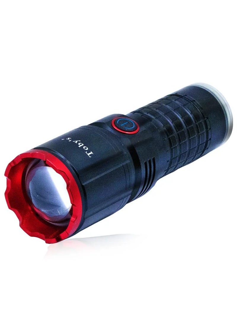 Toby's - Toby's New Super Bright Flashlight Retractable Zoomable Flashlight with 4 modes( Torch-110) - Image 1