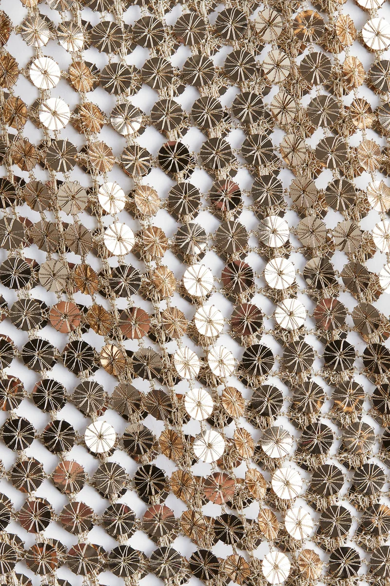 H&M Sequined halterneck top