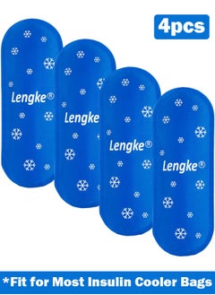 Leng Ke 4pcs Reusable Cooler Ice Packs Suitable for Portable Diabetic Insulin Cooler Travel Case Insulin Cooling Storage Bag  - Image 1