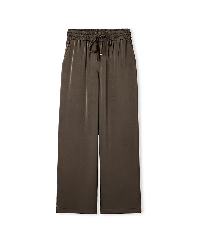 Ipekyol  Elastic Waist Wide Leg Trousers for Women | Best Price UAE