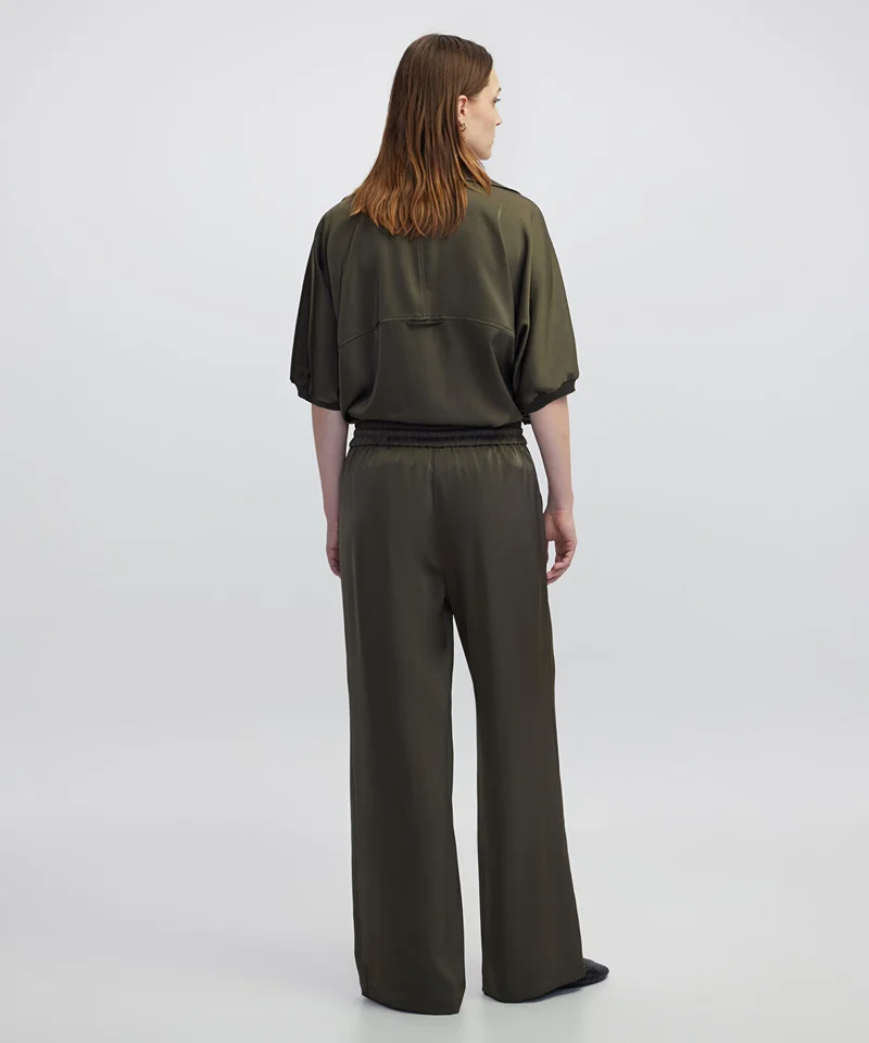 Ipekyol  Elastic Waist Wide Leg Trousers for Women | Best Price UAE