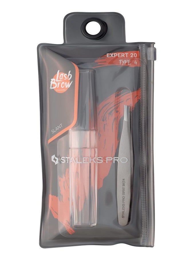 STALEKS PRO Expert 20 Type 4 Professional Eyebrow Tweezers - Narrow Beveled Stainless Steel for Fine Brows & Soft Stroke Hair Removal - Image 5