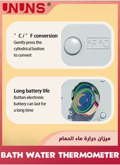 UNUNS Baby Bath Thermometer,Flamingo Safety Thermometer,With Temperature Warning,Smart Accurate,Infant Bath Floating Toy,Pool Temperature Gauge For Hot Tub,Bathroom Safety Water Thermometer For Kids  - Image 5