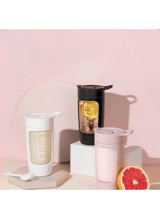 Automatic Mixing Cup Large Capacity Fitness Exercise Fat Reducing Protein Powder Cup Electric Shake Cup Wholesale-Color:Black-Capacity:650ml  - Image 3