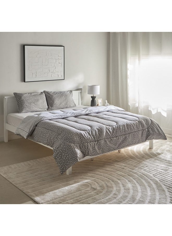 Home Box Ontario Clove 3-Piece Printed Microfiber King Comforter Set 240 x 220 cm  - Image 1