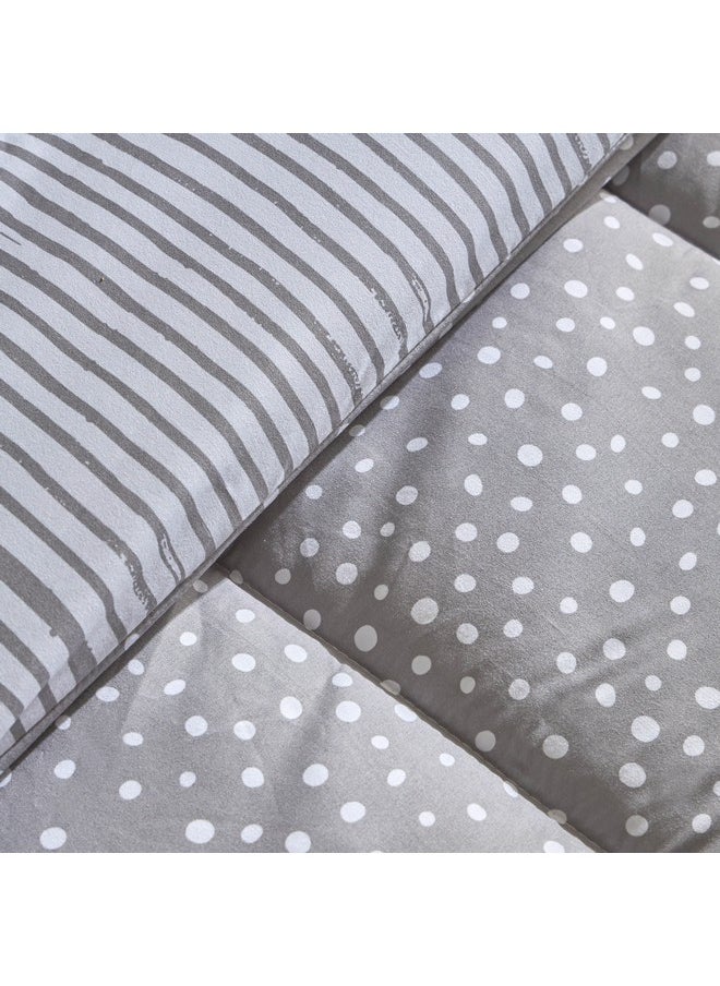 Home Box Ontario Clove 3-Piece Printed Microfiber King Comforter Set 240 x 220 cm  - Image 4